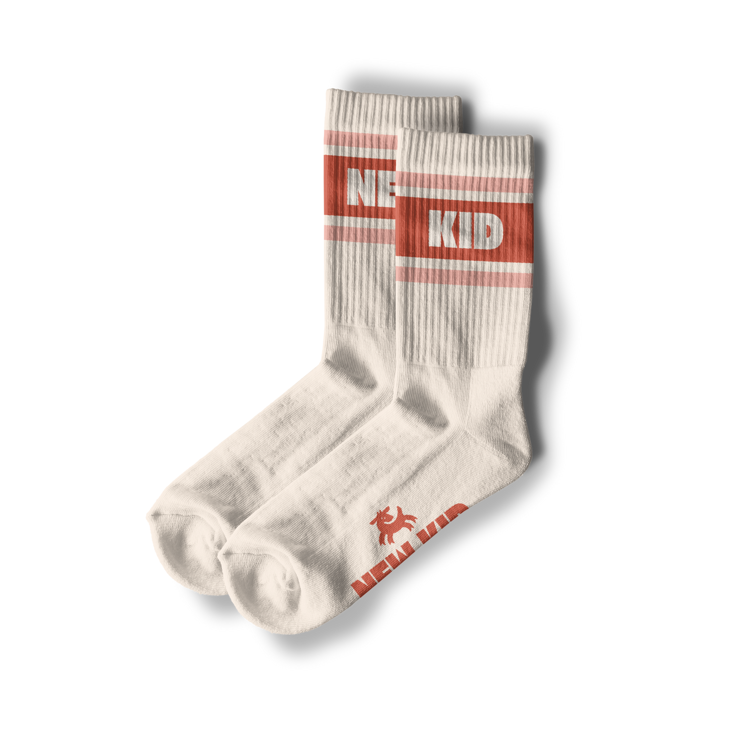 Crew Socks - Red & Pink