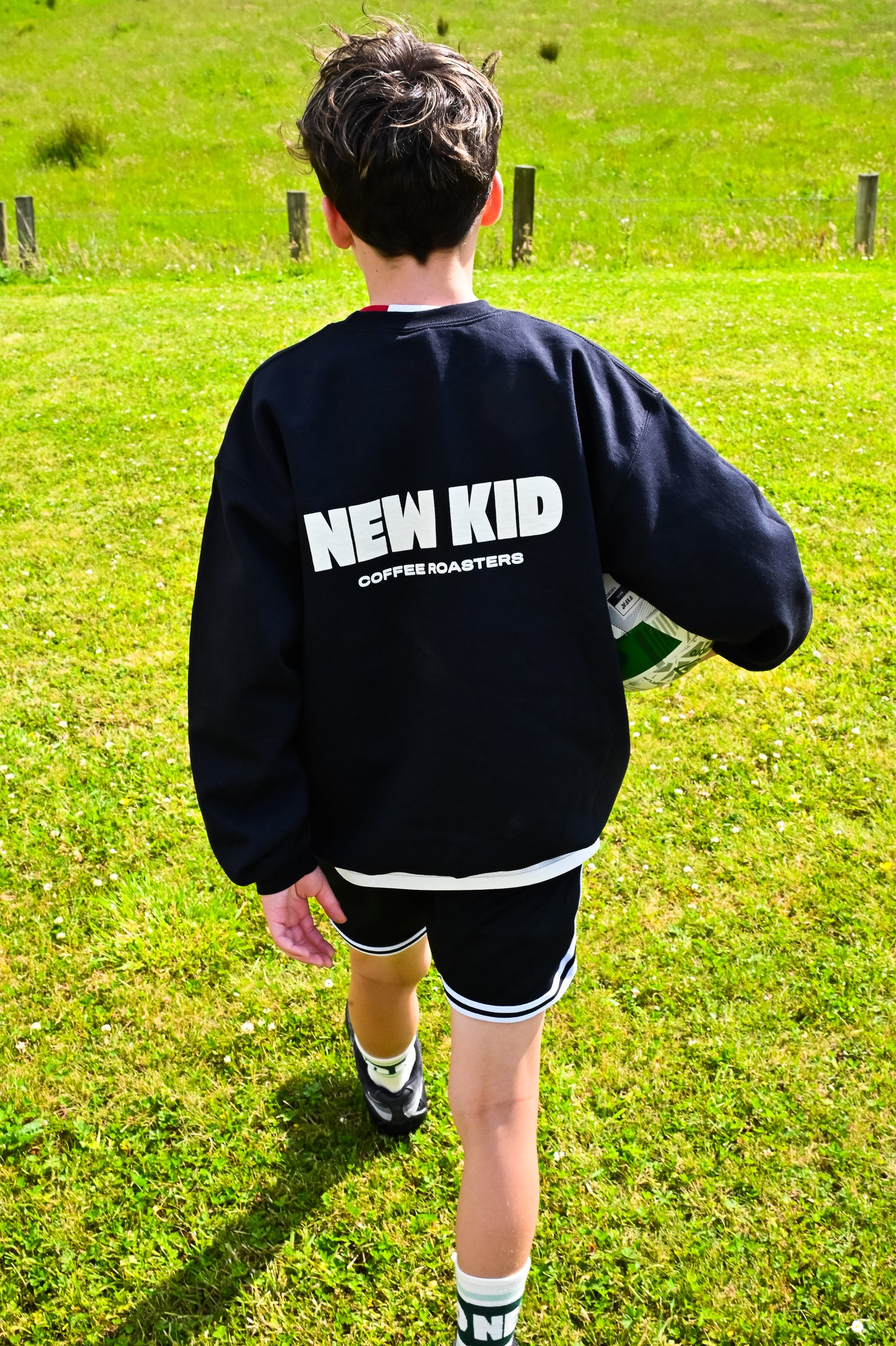 Crew Neck Sweatshirt - Black