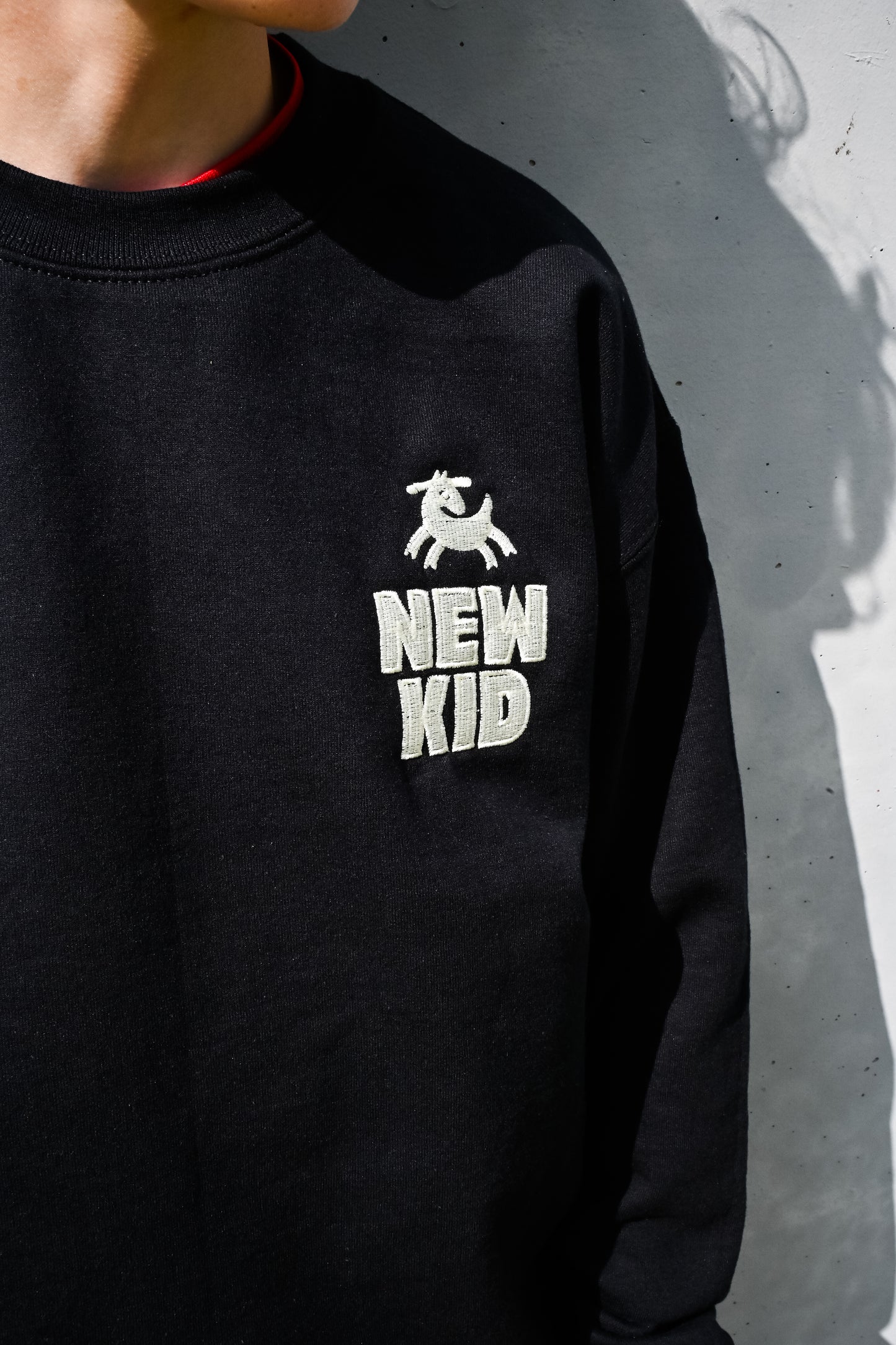 Crew Neck Sweatshirt - Black