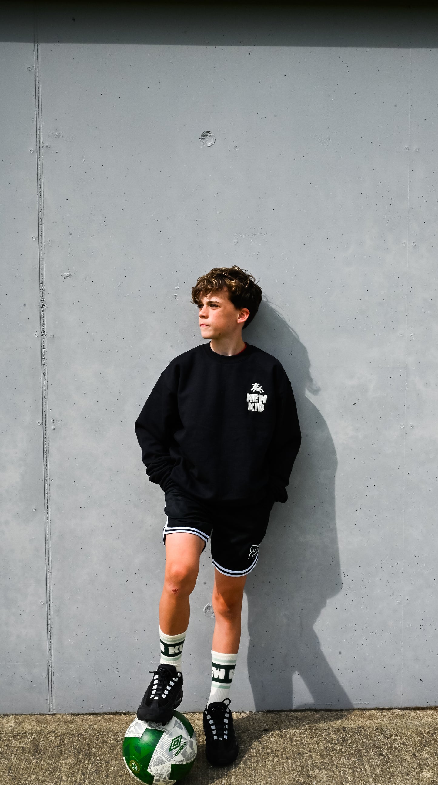 Crew Neck Sweatshirt - Black